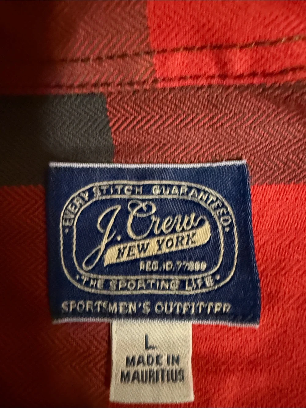 J. Crew Red and Black Buffalo Plaid Button-Down Shirt